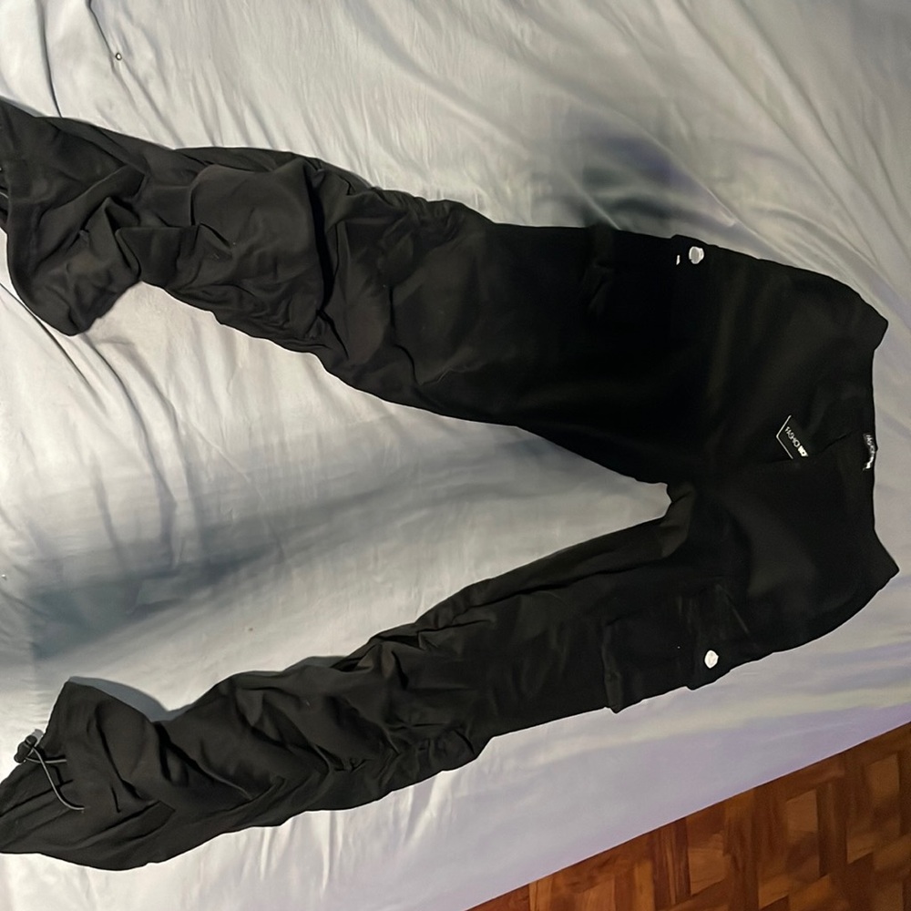 Black cargo pants